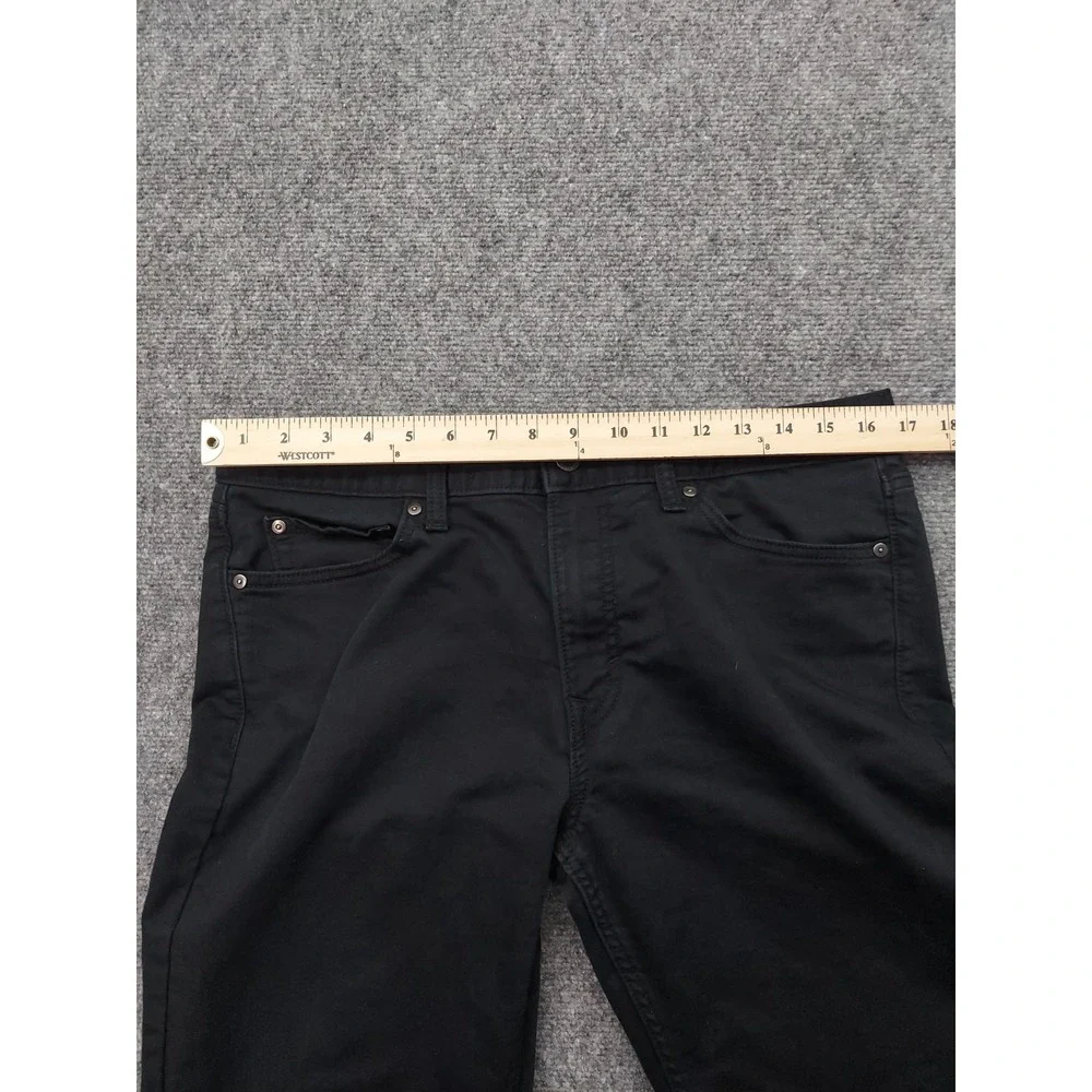 BANANA REPUBLIC Travel Jean Pants Mens 32x34 Black Stretch Athletic Fit Dark